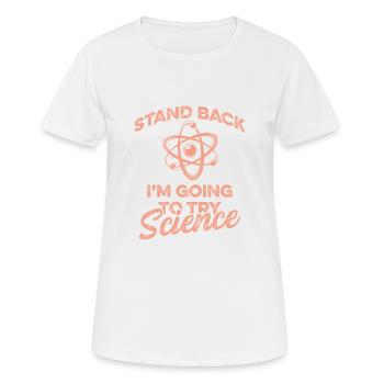 atome scientifique - T-shirt respirant Femme - blanc - Devant - AI Model Female 172 dark (172cm)