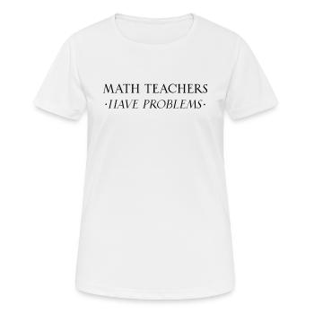 Mathelehrer Mathematische Formel Geometrie Lehrer - Frauen T-Shirt atmungsaktiv - Weiß - Vorne - AI Model Female 172 dark (172cm)