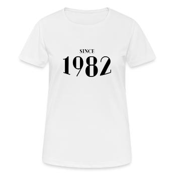 Lustiger Geburtstag seit 1982 - Frauen T-Shirt atmungsaktiv - Weiß - Vorne - AI Model Female 172 dark (172cm)