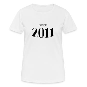 Funny Birthday Since 2011 - Women's Breathable T-Shirt - white - Front - AI Model Female 172 dark (172cm)