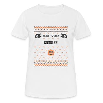 Gruseliger und gruseliger Spieler - Frauen T-Shirt atmungsaktiv - Weiß - Vorne - AI Model Female 172 dark (172cm)