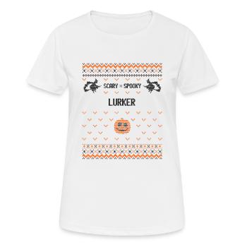 Gruseliger und gruseliger Lauer - Frauen T-Shirt atmungsaktiv - Weiß - Vorne - AI Model Female 172 dark (172cm)