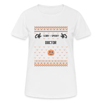 Gruseliger und gruseliger Doktor - Frauen T-Shirt atmungsaktiv - Weiß - Vorne - AI Model Female 172 dark (172cm)