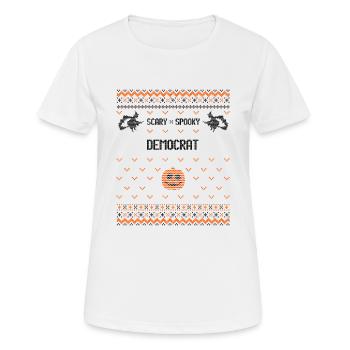 Gruselige und gruselige Demokraten - Frauen T-Shirt atmungsaktiv - Weiß - Vorne - AI Model Female 172 dark (172cm)