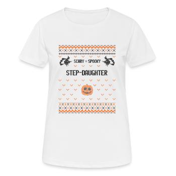 Gruselige und gruselige Stieftochter - Frauen T-Shirt atmungsaktiv - Weiß - Vorne - AI Model Female 172 dark (172cm)
