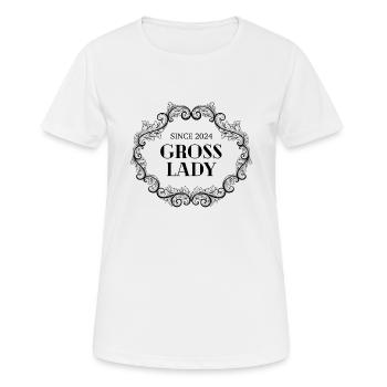 Lustige Geburtstags-Bruttodame seit 2024 - Frauen T-Shirt atmungsaktiv - Weiß - Vorne - AI Model Female 172 dark (172cm)
