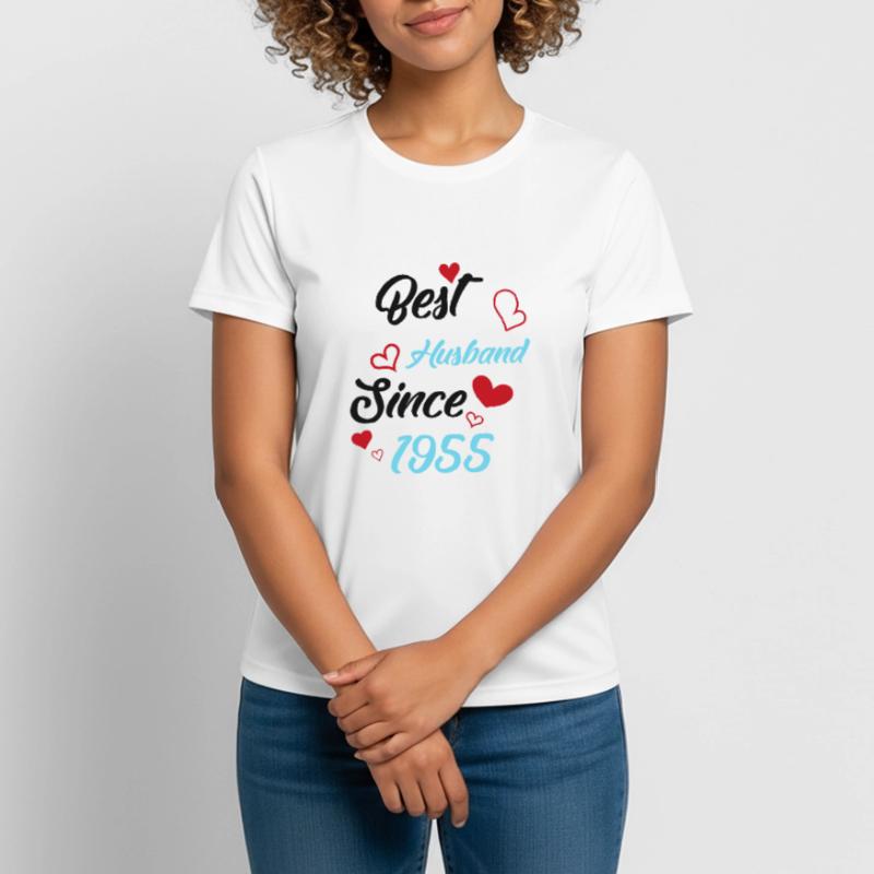 Bester Ehemann seit 1955 Hochzeit Frauen T-Shirt atmungsaktiv