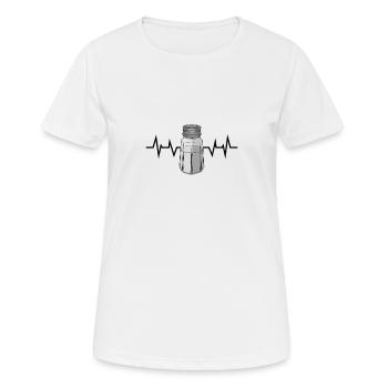 Salzstreuer Salz Herzschlag - Frauen T-Shirt atmungsaktiv - Weiß - Vorne - AI Model Female 172 dark (172cm)