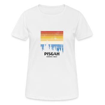 Pisgah National Forest - Frauen T-Shirt atmungsaktiv - Weiß - Vorne - AI Model Female 172 dark (172cm)