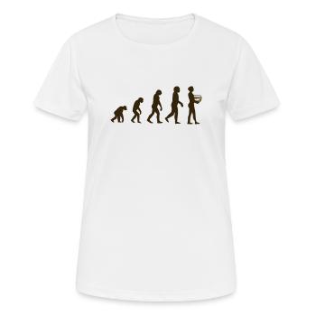 Aquarium Evolution - Frauen T-Shirt atmungsaktiv - Weiß - Vorne - AI Model Female 172 dark (172cm)