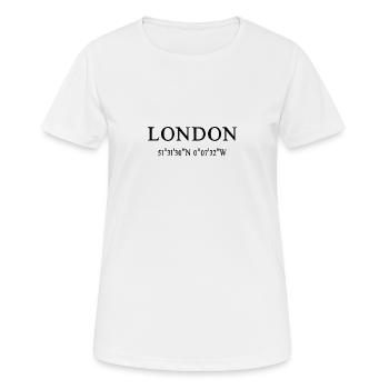 Coordonnées de Londres - T-shirt respirant Femme - blanc - Devant - AI Model Female 172 dark (172cm)