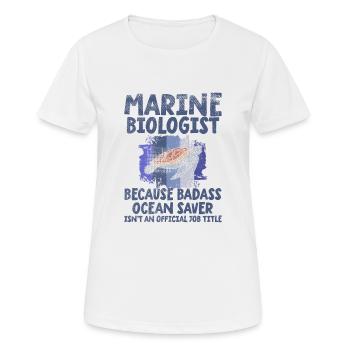Marine Biologist - Women's Breathable T-Shirt - white - Front - AI Model Female 172 dark (172cm)