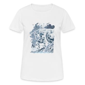 Viking warrior Norse mythology Nordmann Viking - Women's Breathable T-Shirt - white - Front - AI Model Female 172 dark (172cm)