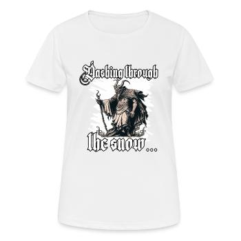 T-shirt Krampus Le Père Noël terrifiant - T-shirt respirant Femme - blanc - Devant - AI Model Female 172 dark (172cm)