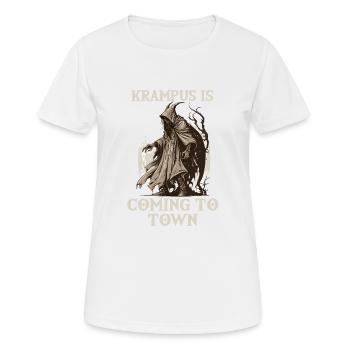 Krampus T-Shirt The sinister Christmas custom. - Women's Breathable T-Shirt - white - Front - AI Model Female 172 dark (172cm)