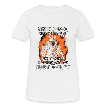 Ragnarok Der Untergang der Götter Wikinger - Frauen T-Shirt atmungsaktiv - Weiß - Vorne - AI Model Female 172 dark (172cm)