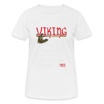 Viking fan gift barbarians Viking warrior - Women's Breathable T-Shirt - white - Front - AI Model Female 172 dark (172cm)
