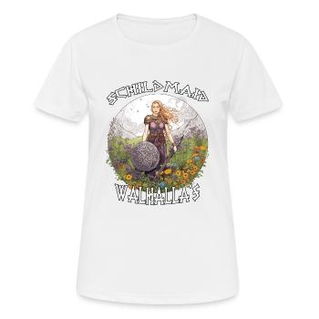 Walhalla Maidens Das Geschenk für Kriegerinnen - Frauen T-Shirt atmungsaktiv - Weiß - Vorne - AI Model Female 172 dark (172cm)