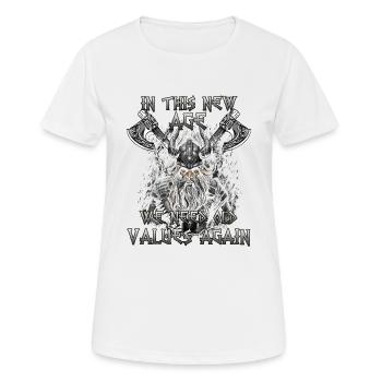 Walhalla Erbe Geschenk einer Kriegerkultur - Frauen T-Shirt atmungsaktiv - Weiß - Vorne - AI Model Female 172 dark (172cm)