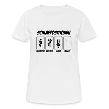 Polizist Geschenk Schichtarbeiter Polizist - Frauen T-Shirt atmungsaktiv - Weiß - Vorne - AI Model Female 172 dark (172cm)