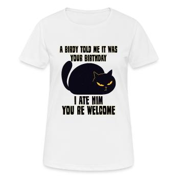 Cats gift cat owner cynic cats - Women's Breathable T-Shirt - white - Front - AI Model Female 172 dark (172cm)