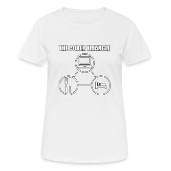Computerfreak Computerwissenschaftler - Frauen T-Shirt atmungsaktiv - Weiß - Vorne - AI Model Female 172 dark (172cm)