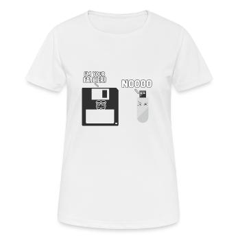 IT expert informaticien informaticien oufit pour - T-shirt respirant Femme - blanc - Devant - AI Model Female 172 dark (172cm)
