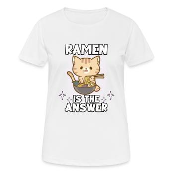 drôle sushi fan sushi lover kawaii nigiri - T-shirt respirant Femme - blanc - Devant - AI Model Female 172 dark (172cm)