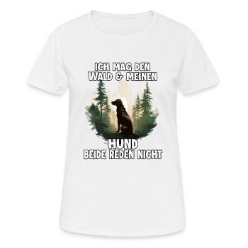Proverbes canins Propriétaire de chien Cadeau - T-shirt respirant Femme - blanc - Devant - AI Model Female 172 dark (172cm)