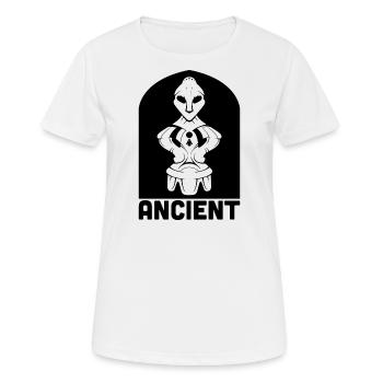 Déesse sur le trône - Hyjnesha në fron - T-shirt respirant Femme - blanc - Devant - AI Model Female 172 dark (172cm)