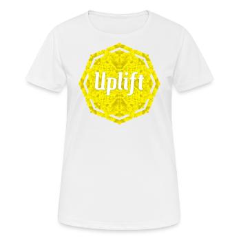 Soulèvement - T-shirt respirant Femme - blanc - Devant - AI Model Female 172 dark (172cm)