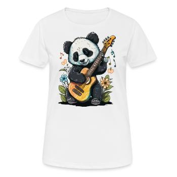 Rockin Panda - Frauen T-Shirt atmungsaktiv - Weiß - Vorne - AI Model Female 172 dark (172cm)