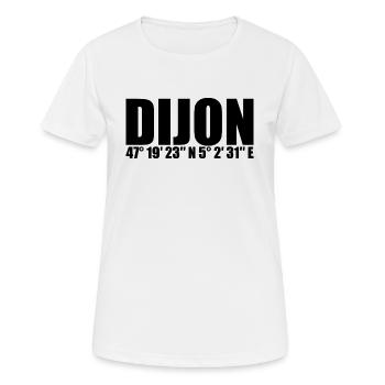 Dijon Koordinaten - Frauen T-Shirt atmungsaktiv - Weiß - Vorne - AI Model Female 172 dark (172cm)