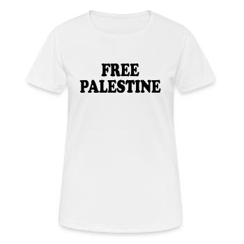 Palestine libre - T-shirt respirant Femme - blanc - Devant - AI Model Female 172 dark (172cm)