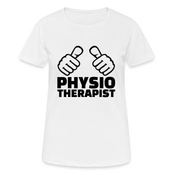 Physiotherapeut - Frauen T-Shirt atmungsaktiv - Weiß - Vorne - AI Model Female 172 dark (172cm)