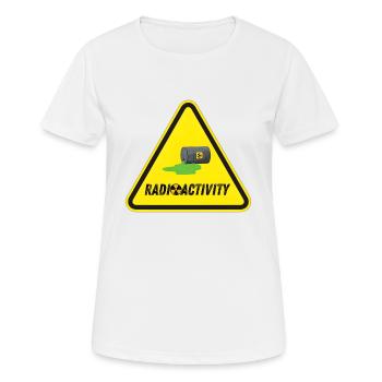 Radioactivity - Women's Breathable T-Shirt - white - Front - AI Model Female 172 dark (172cm)