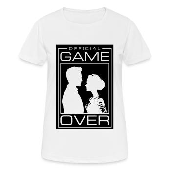 Hochzeitspaar Game Over Brautpaar Jga - Frauen T-Shirt atmungsaktiv - Weiß - Vorne - AI Model Female 172 dark (172cm)