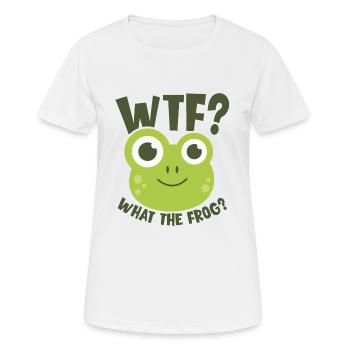 What the Frog - Was zum Frosch - Women's Breathable T-Shirt - white - Front - AI Model Female 172 dark (172cm)