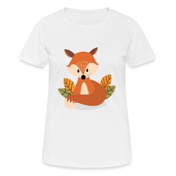 Fox - Women's Breathable T-Shirt - white - Front - AI Model Female 172 dark (172cm)