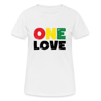 One Love Reggae Music - Women's Breathable T-Shirt - white - Front - AI Model Female 172 dark (172cm)