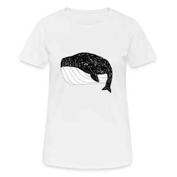 Cadeau de baleine baleine baleine baleine - T-shirt respirant Femme - blanc - Devant - AI Model Female 172 dark (172cm)