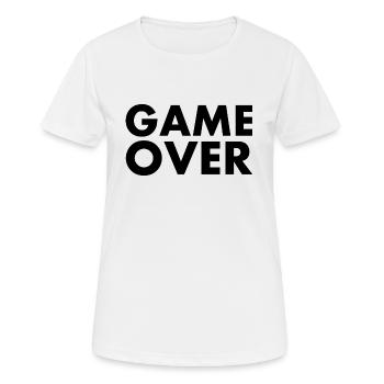 Game over - Women's Breathable T-Shirt - white - Front - AI Model Female 172 dark (172cm)
