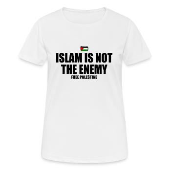 Free palestine Islam is not the enemy - Women's Breathable T-Shirt - white - Front - AI Model Female 172 dark (172cm)