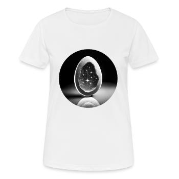 Origine de l’univers - T-shirt respirant Femme - blanc - Devant - AI Model Female 172 dark (172cm)