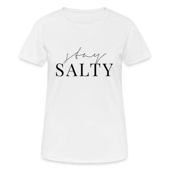 rester salé - T-shirt respirant Femme - blanc - Devant - AI Model Female 172 dark (172cm)