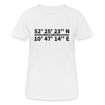 Wolfsburg Coordinates - Women's Breathable T-Shirt - white - Front - AI Model Female 172 dark (172cm)