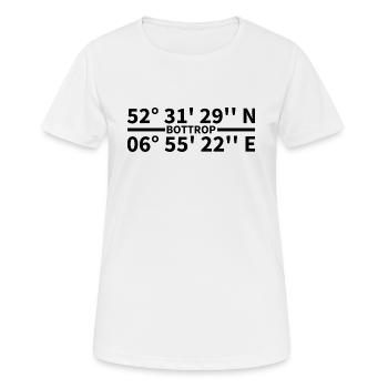 Bottrop coordinates - Women's Breathable T-Shirt - white - Front - AI Model Female 172 dark (172cm)