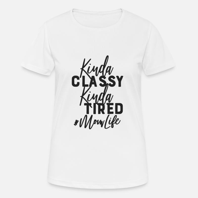 Chic and Muede Funny Mama - Women's Breathable T-Shirt - white