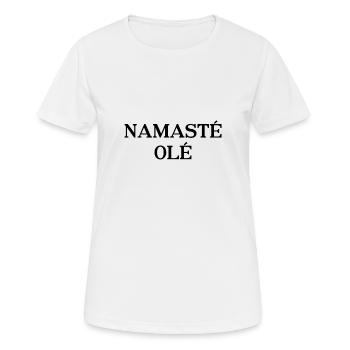 NAMASTE OLE - Namasté Olé - T-shirt respirant Femme - blanc - Devant - AI Model Female 172 dark (172cm)