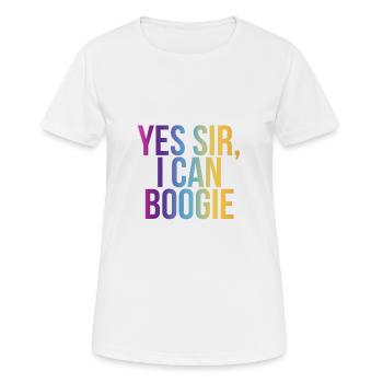 Yes Sir, I Can Boogie - Frauen T-Shirt atmungsaktiv - Weiß - Vorne - AI Model Female 172 dark (172cm)